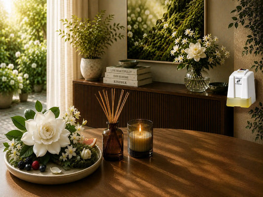 Gardenia Raumduft – elegante weiße Blüten mit frischer, grüner Raffinesse